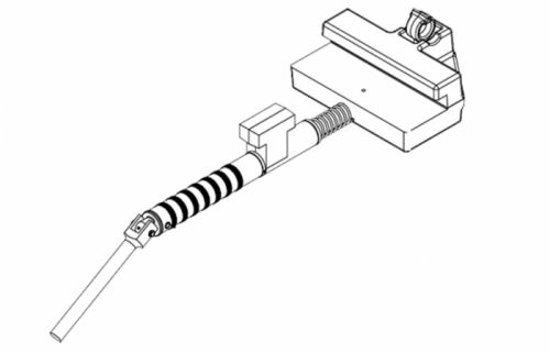 J-9378-00420, REF. 03-02-10035, UNDER RAIL CLAMP, ALU, 0.860